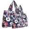 Wrapables Large & Small Foldable Tote Nylon Reusable Grocery Bags, Set of 2